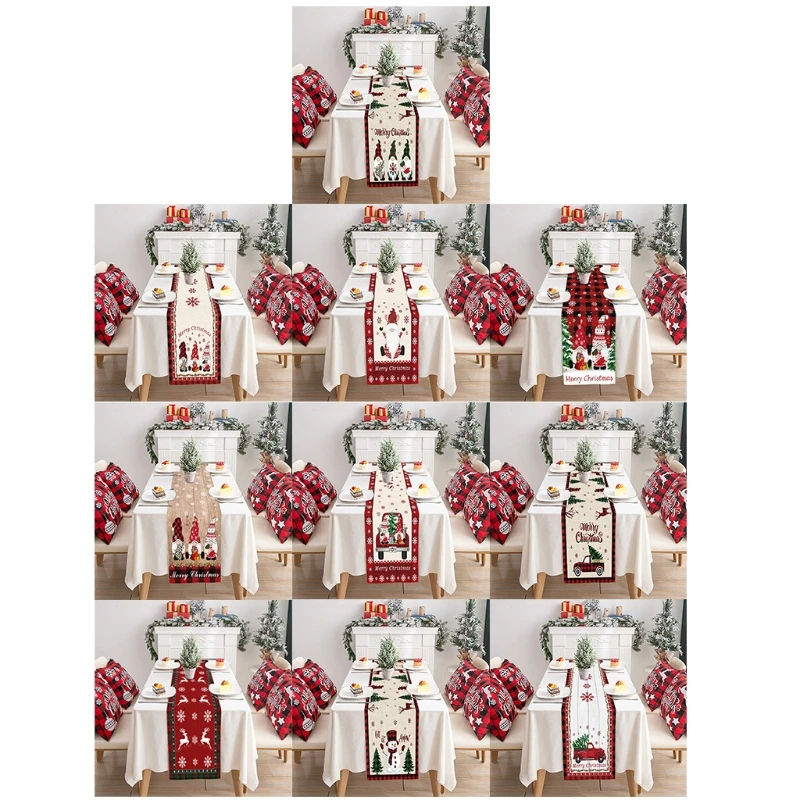 Christmas Table Runner Holiday Placemat Cotton Linen Tablecloth for Dining Table Decorations Home Birthday Party Decor
Christmas Table Runner Holiday Placemat Cotton Linen Tablecloth for Dining Table Decorations Home Birthday Party Decor