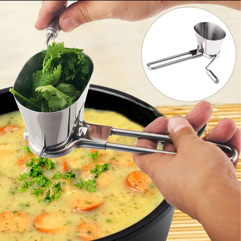 Stainless Steel Coriander Chopper Manual Herb Mincer Grinder For Parsley Vegetable Cutter Cooking Utensil Kitchen Accessories
Stainless Steel Coriander Chopper Manual Herb Mincer Grinder For Parsley Vegetable Cutter Cooking Utensil Kitchen Accessories