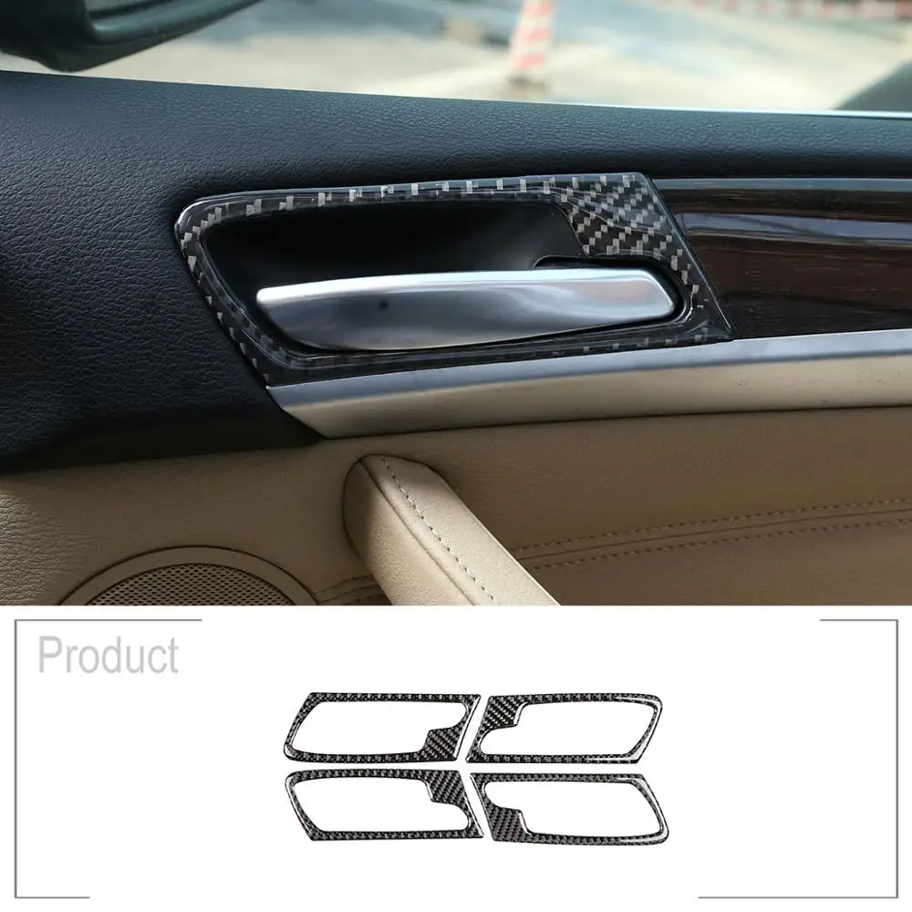4pcs Soft Carbon Fiber Car Interior Door Handle Frame Sticker For BMW X5 E70 X6 E71 2008-2013 Accessories
4pcs Soft Carbon Fiber Car Interior Door Handle Frame Sticker For BMW X5 E70 X6 E71 2008-2013 Accessories