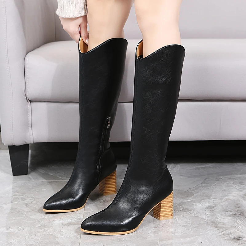 2021 Autumn and Winter New High-heeled High-heeled Boots Women's Boots But Knee-high Fashion Boots Are Thin Elastic Boots
2021 Autumn and Winter New High-heeled High-heeled Boots Women's Boots But Knee-high Fashion Boots Are Thin Elastic Boots