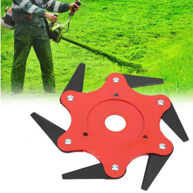 Lawn Mower Trimmer Head Manganese Steel Alloy 6-Cutter Hit Grass Head Garden Cutter Brush Cutter Tool Blades Razors Lawn Shears
Lawn Mower Trimmer Head Manganese Steel Alloy 6-Cutter Hit Grass Head Garden Cutter Brush Cutter Tool Blades Razors Lawn Shears