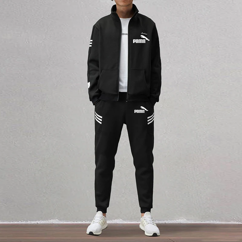 Casual Sportwear for Men Set Clothing Cotton Tracksuit Zipper Jacket Pants Spring Autumn Mens Sets Fashion Sweatpants Hot Sale
Casual Sportwear for Men Set Clothing Cotton Tracksuit Zipper Jacket Pants Spring Autumn Mens Sets Fashion Sweatpants Hot Sale