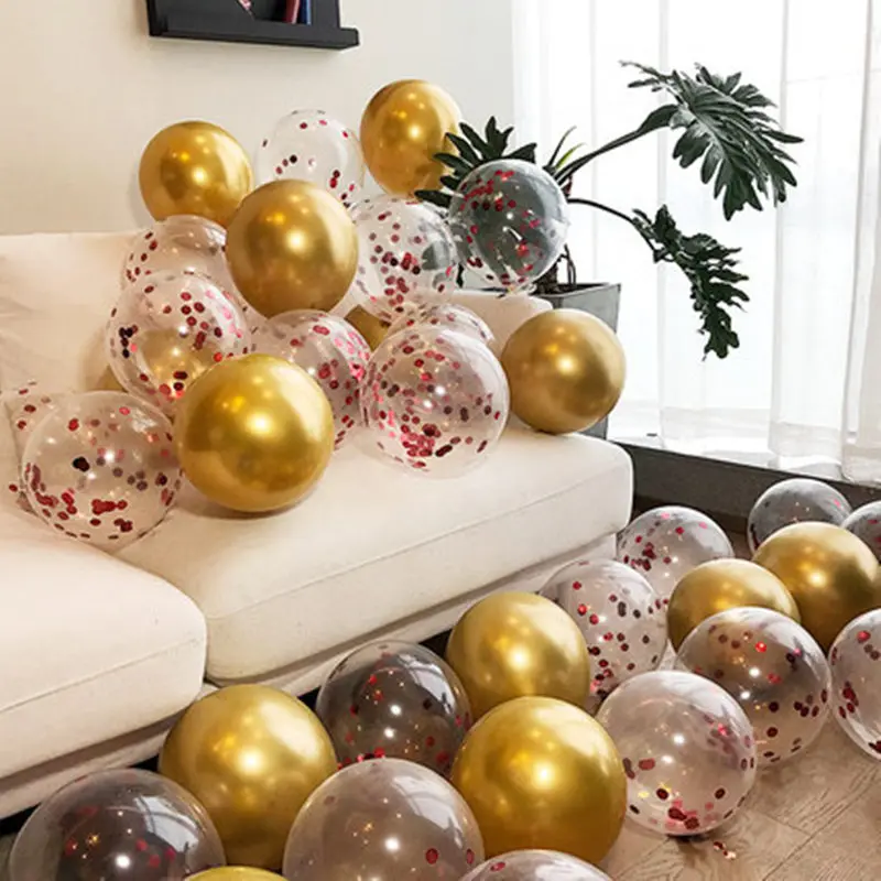 10pcs 12inch Transparent Confetti Latex Balloons Thick Chrome Metallic Colors Balloon Globos Birthday Party Wedding Decorations
10pcs 12inch Transparent Confetti Latex Balloons Thick Chrome Metallic Colors Balloon Globos Birthday Party Wedding Decorations