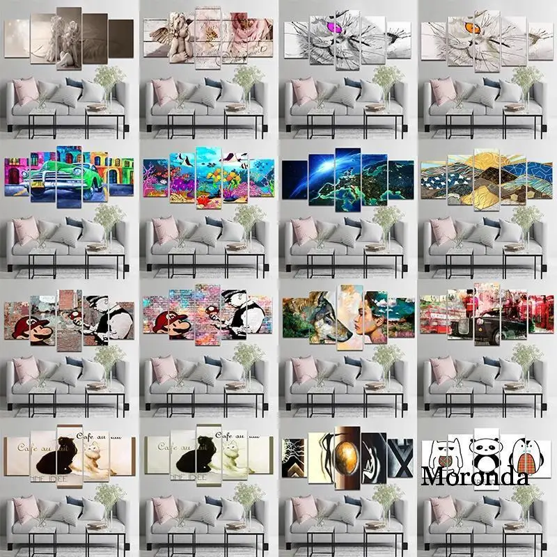 Baby Kids Room Decor Painting Friends Cartoon Animal Panda Penguin 5 Panel Canvas Painting Poster and Prints for Home Kids Decor
Baby Kids Room Decor Painting Friends Cartoon Animal Panda Penguin 5 Panel Canvas Painting Poster and Prints for Home Kids Decor