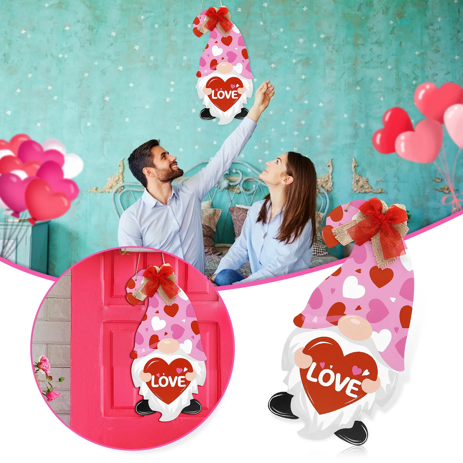 Valentine's Day Dwarf Door Sign Wooden Door Hook Valentine's Day Porch Decoratiognome Elf Door Porch Sign Decor
Valentine's Day Dwarf Door Sign Wooden Door Hook Valentine's Day Porch Decoratiognome Elf Door Porch Sign Decor