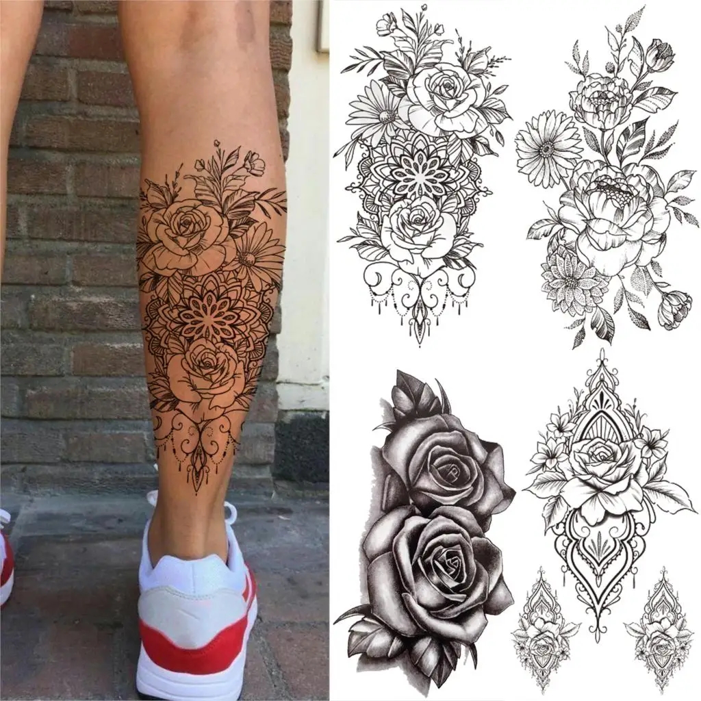 Rose Flower Pendant Temporary Tattoos For Women Men Adult Dahlia Fake Jewelry Tattoo Sticker Waterproof Thigh Arm Art Tatoos DIY
Rose Flower Pendant Temporary Tattoos For Women Men Adult Dahlia Fake Jewelry Tattoo Sticker Waterproof Thigh Arm Art Tatoos DIY
