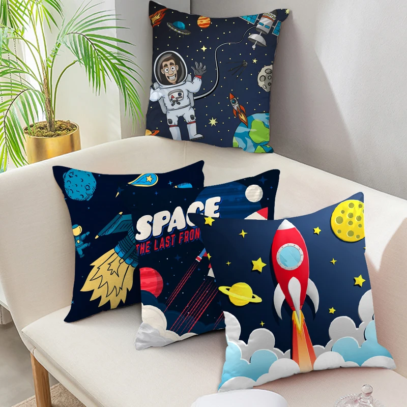 Fuwatacchi Cartoon Spacecraft Cushion Cover Astronaut Rocket Decorative Pillows Case for Home Chair Space Pillow Cover 45*45cm
Fuwatacchi Cartoon Spacecraft Cushion Cover Astronaut Rocket Decorative Pillows Case for Home Chair Space Pillow Cover 45*45cm