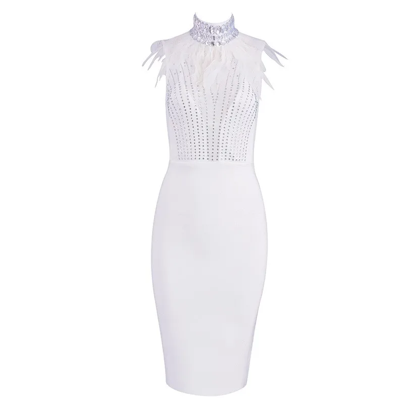 Luxury Diamonds Feathers Beading Women Night Party Dresses Sexy See Through Sleeveless Turtleneck High Waist Sheath Wrap Dresses
Luxury Diamonds Feathers Beading Women Night Party Dresses Sexy See Through Sleeveless Turtleneck High Waist Sheath Wrap Dresses