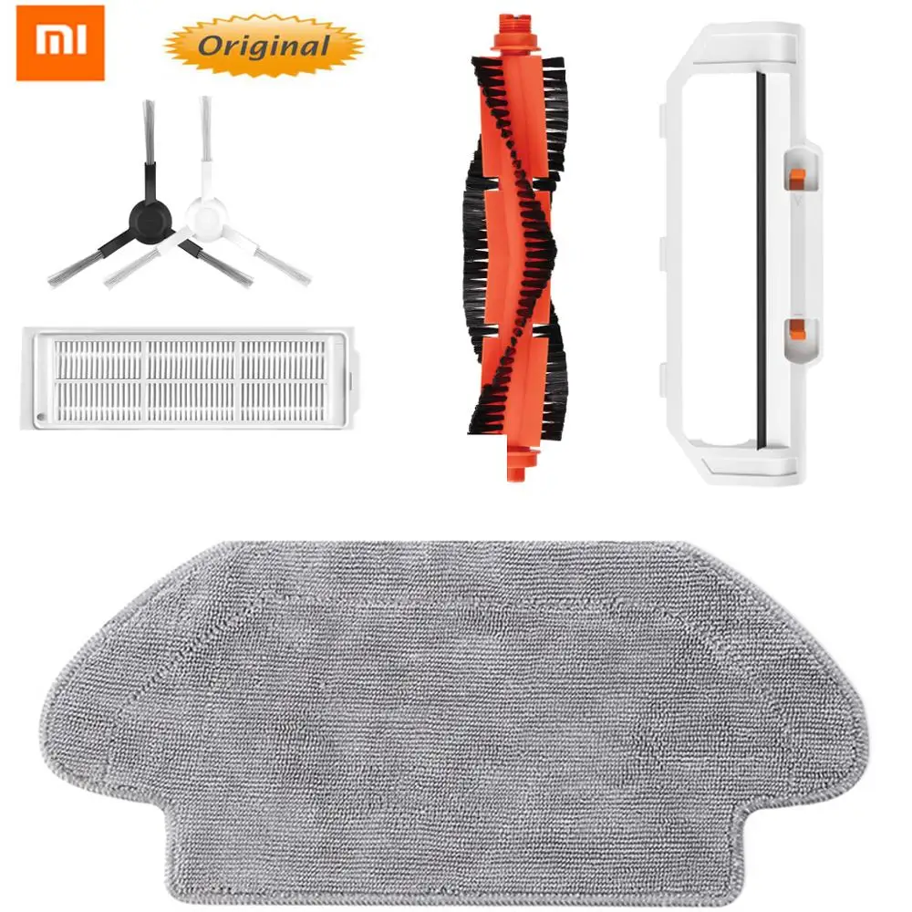 Original Robot Vacuum Part Pack of HEPA Filter Main Brush Side Brush for Xiaomi Robot Vacuum Mop Cleaner STYJ02YM
Original Robot Vacuum Part Pack of HEPA Filter Main Brush Side Brush for Xiaomi Robot Vacuum Mop Cleaner STYJ02YM