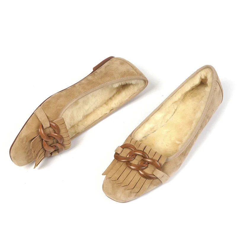 2021 New Women Flats Suede Wool Flat Shoes Ladies Slip On SquareToe Chains Women Casual Shoes Plus Size 40
2021 New Women Flats Suede Wool Flat Shoes Ladies Slip On SquareToe Chains Women Casual Shoes Plus Size 40