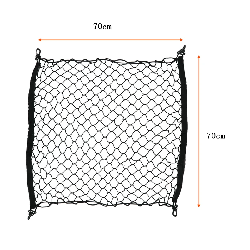 Auto Care 70 x 70cm Universal Car Trunk Luggage Storage Cargo Organizer Nylon Stretchable Elastic Mesh Net With 4 Plastic Hooks 
Auto Care 70 x 70cm Universal Car Trunk Luggage Storage Cargo Organizer Nylon Stretchable Elastic Mesh Net With 4 Plastic Hooks