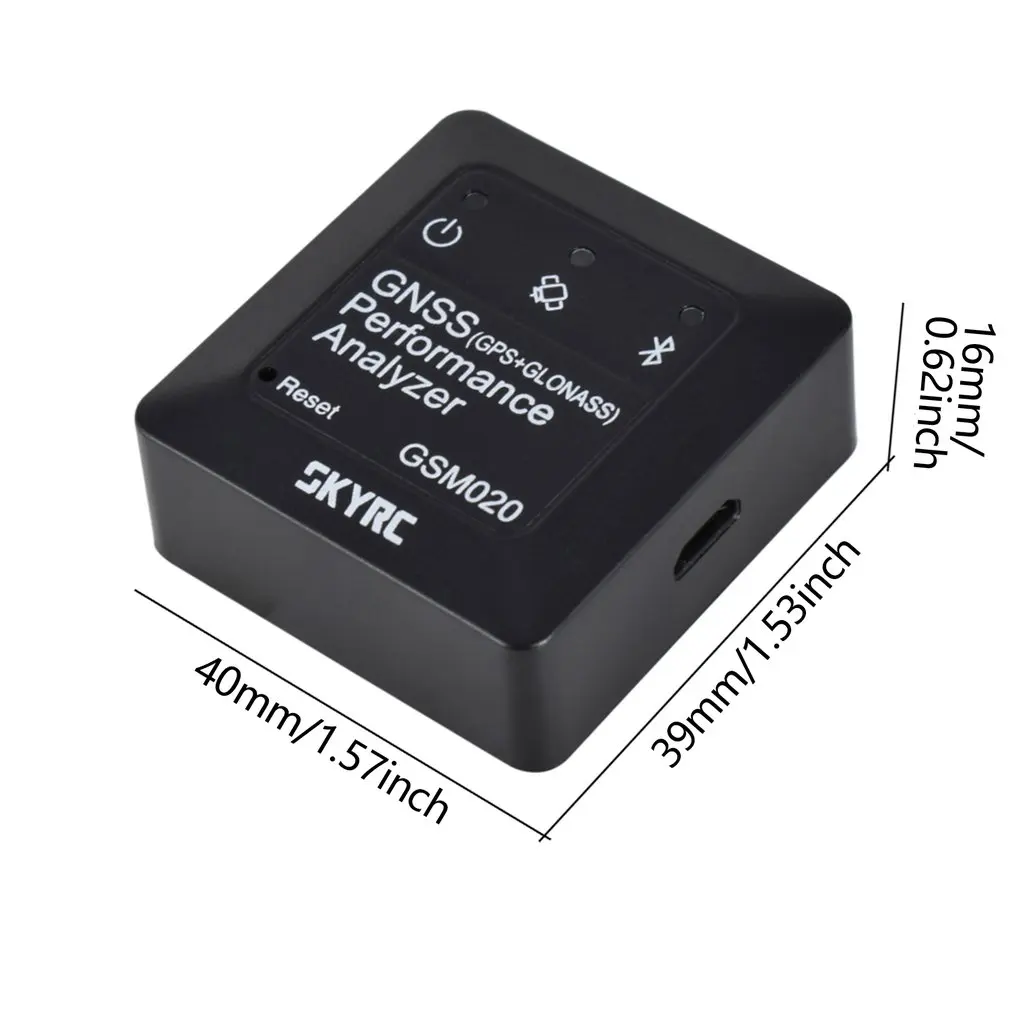 SKYRC SK-500023-02 GSM020 GNSS Performance Analyzer With Reset Switch Linear Acceleration Mode Track Mode And Flight Mode 
SKYRC SK-500023-02 GSM020 GNSS Performance Analyzer With Reset Switch Linear Acceleration Mode Track Mode And Flight Mode