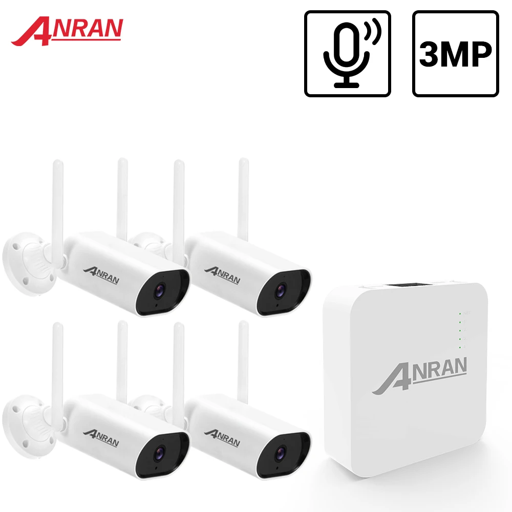 ANRAN 3MP Mini Video Surveillance Kit Audio Record CCTV System Waterproof Outdoor Wireless IP Cameras Plug & Play Night Vision
ANRAN 3MP Mini Video Surveillance Kit Audio Record CCTV System Waterproof Outdoor Wireless IP Cameras Plug & Play Night Vision