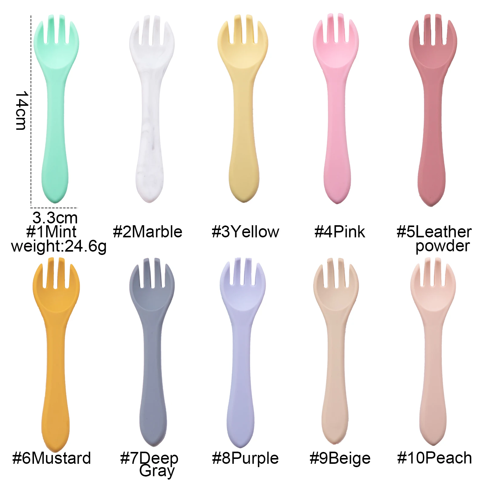 Let's Make 2pc/set Silicone Fork Spoon Food Grade Baby Feeding Tableware BPA Free Toddlers Kids With Silicone Baby Baby Gift
Let's Make 2pc/set Silicone Fork Spoon Food Grade Baby Feeding Tableware BPA Free Toddlers Kids With Silicone Baby Baby Gift