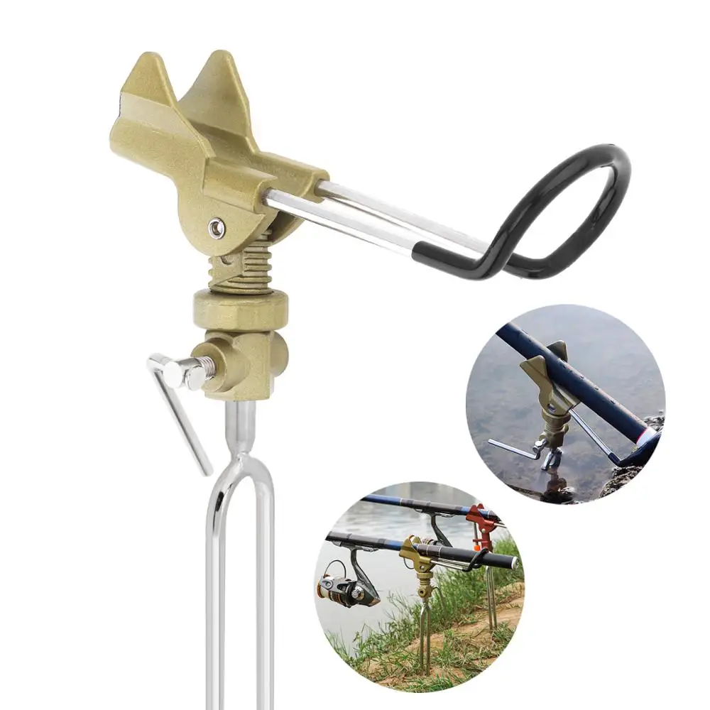 Adjustable Stainless Steel Fishing Rod Stand Gold Metal Handle Support Holder for Telescopic / Handle Rod high quality
Adjustable Stainless Steel Fishing Rod Stand Gold Metal Handle Support Holder for Telescopic / Handle Rod high quality