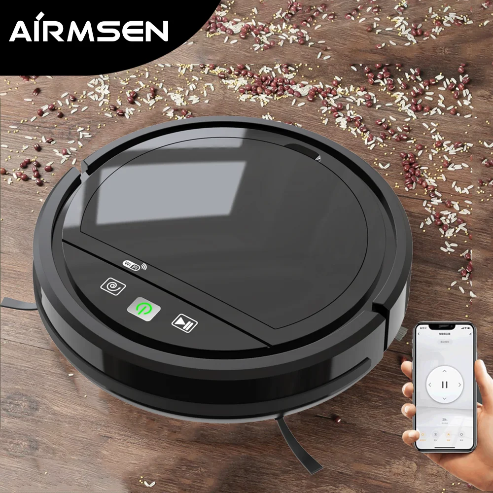 Sweeping Robot Vacuum Cleaner Sweeper APP Wifi Alexa Control 2500Pa Suction Mop Smart Route Planning For Pet Hair Floor Carpet
Sweeping Robot Vacuum Cleaner Sweeper APP Wifi Alexa Control 2500Pa Suction Mop Smart Route Planning For Pet Hair Floor Carpet