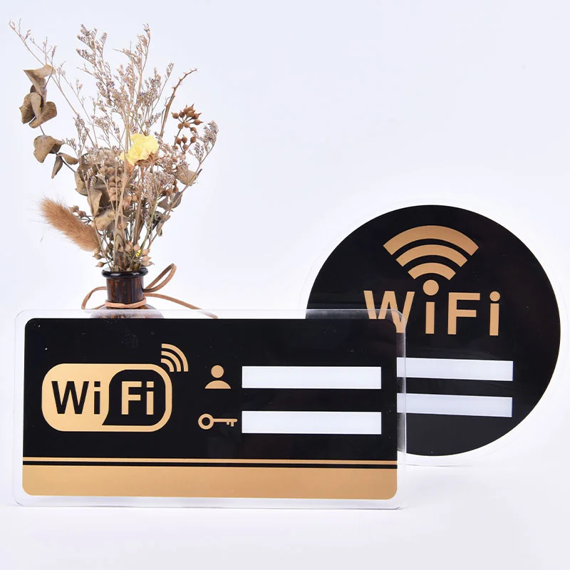 1pcs WIFI Sign 3D Acrylic Mirror Wall Stickers Rewritable Handwriting Account And Password For Public Shope WIFI Signage
1pcs WIFI Sign 3D Acrylic Mirror Wall Stickers Rewritable Handwriting Account And Password For Public Shope WIFI Signage