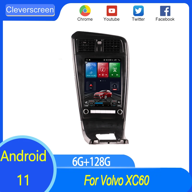 Автомобильный мультимедийный плеер, 6 + 128 ГБ, 8 ядер, Android 11, для Volvo XC60
Автомобильный мультимедийный плеер, 6 + 128 ГБ, 8 ядер, Android 11, для Volvo XC60