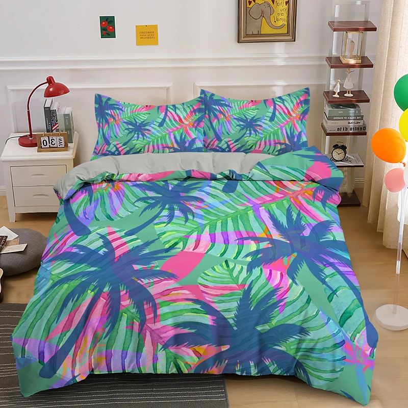 Tie-dye Tropical Leaves Single King Queen Size Bedding Sets Boho Psychedelic Comforter Duvet Cover With Pillowcase Bedclothes
Tie-dye Tropical Leaves Single King Queen Size Bedding Sets Boho Psychedelic Comforter Duvet Cover With Pillowcase Bedclothes