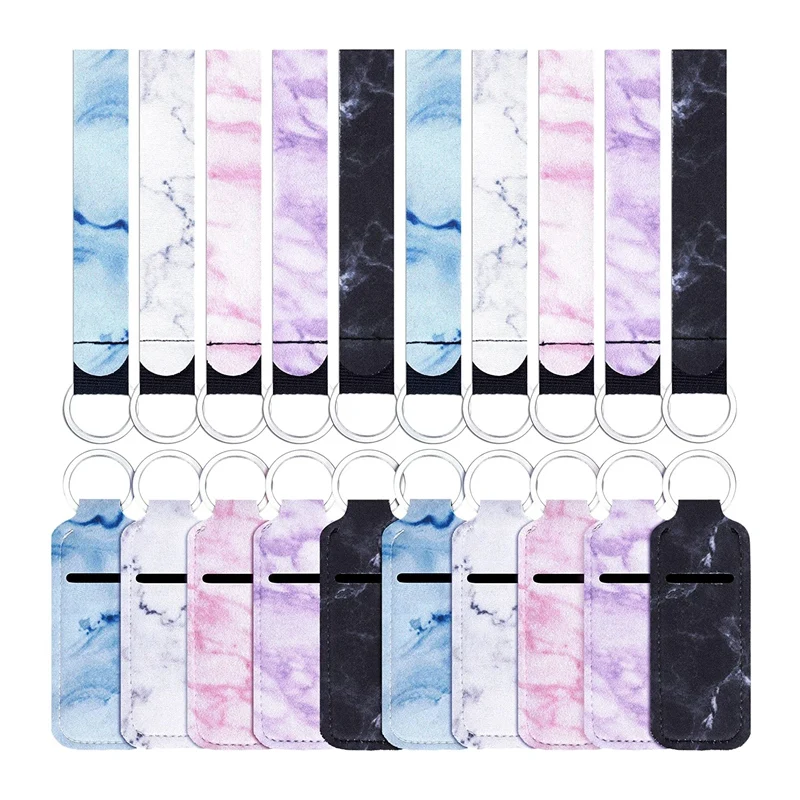 10 Pieces Chapstick Holder Keychain with 10 Pieces Neoprene Wristlet Lanyards, Neoprene Lipstick Protective Cases Cover
10 Pieces Chapstick Holder Keychain with 10 Pieces Neoprene Wristlet Lanyards, Neoprene Lipstick Protective Cases Cover