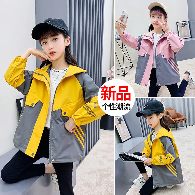 Girls' jackets spring and autumn clothing 2021 new Korean style jackets western style big fashion color matching fashionable to
Girls' jackets spring and autumn clothing 2021 new Korean style jackets western style big fashion color matching fashionable to