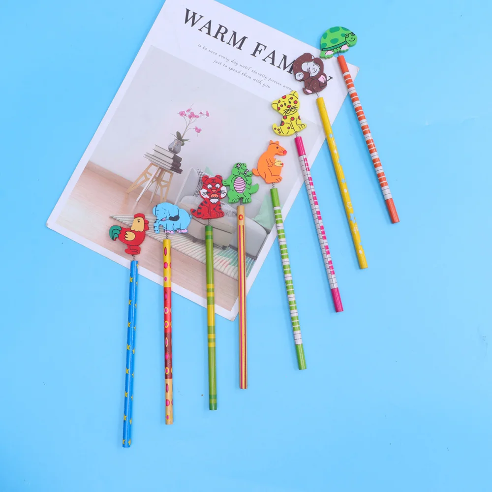 12pcs Cartoon Animal Pencils with Erasers School Stationery for Kids Children Random Pattern
12pcs Cartoon Animal Pencils with Erasers School Stationery for Kids Children Random Pattern