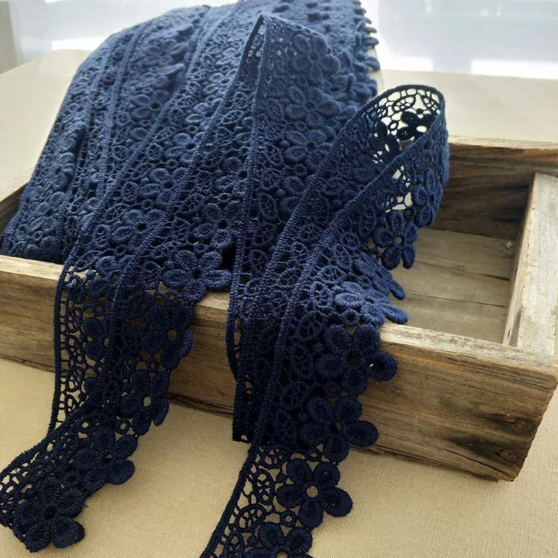 1M Embroidery Lace Fabric Royal Blue Guipure Trim 4cm Applique Gray Lace Ribbon Trimmings Sewing Craft Materials dentelle QZ22
1M Embroidery Lace Fabric Royal Blue Guipure Trim 4cm Applique Gray Lace Ribbon Trimmings Sewing Craft Materials dentelle QZ22