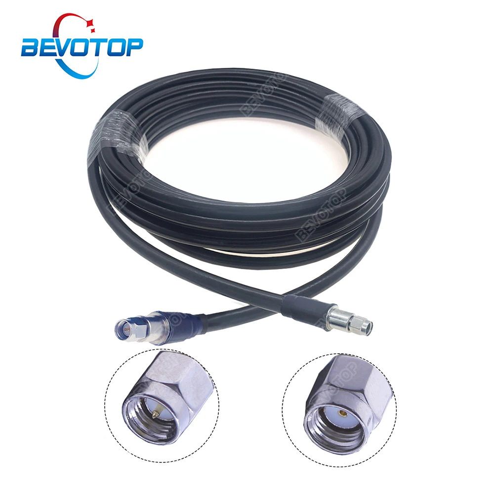 Low Loss LMR400 Cable RP-SMA Male to SMA Male Plug RF Adapter Pigtail 50 Ohm WIFI Antenna Extension Cable Signal Booster Jumper
Low Loss LMR400 Cable RP-SMA Male to SMA Male Plug RF Adapter Pigtail 50 Ohm WIFI Antenna Extension Cable Signal Booster Jumper
