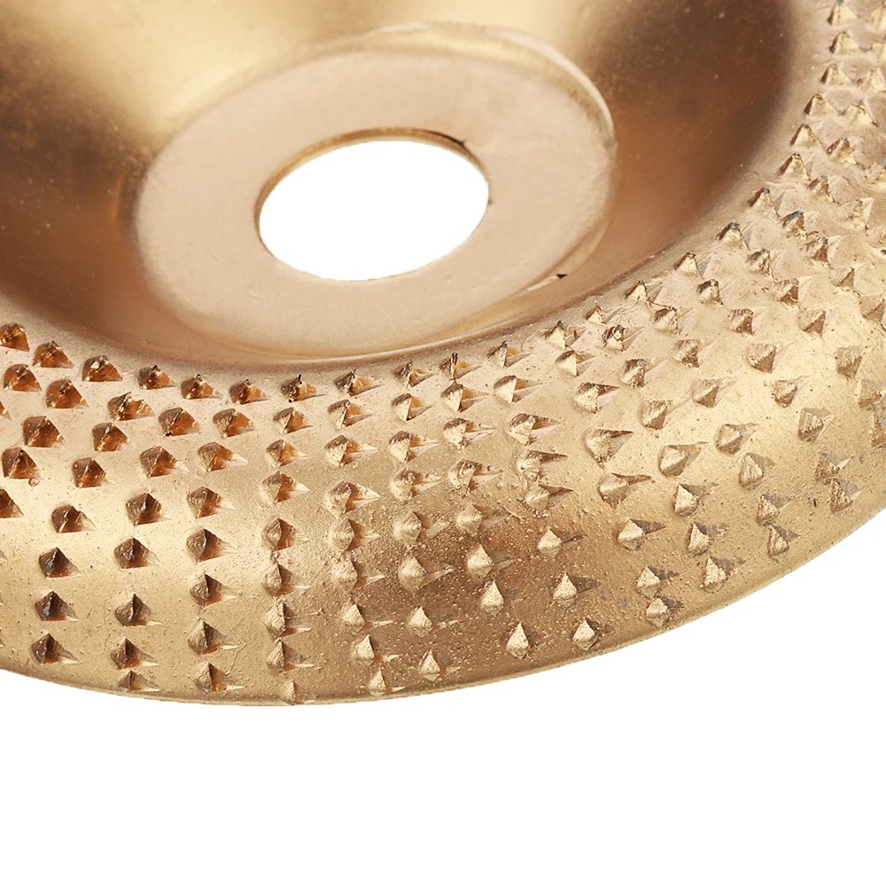 New 100mm Curve Extreme Shaping Disc Carbide Wood Carving Disc Gold Grinder Disc for 100 115 Angle Grinder Woodworking Tool
New 100mm Curve Extreme Shaping Disc Carbide Wood Carving Disc Gold Grinder Disc for 100 115 Angle Grinder Woodworking Tool