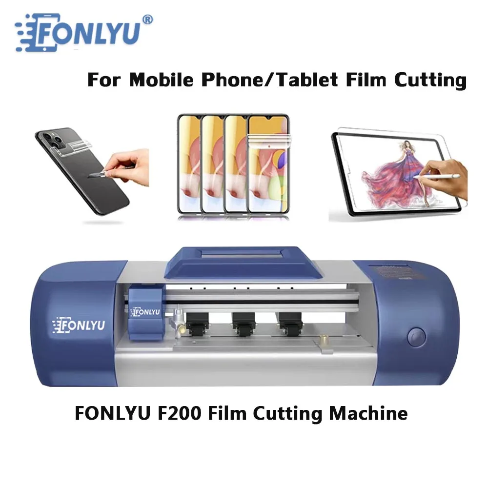 

FONLYU WiFi Version Film Cutting Machine F200 For Hydrogel Film Phone Screen Protector Back Cover Repair Tools Cutting Plotter