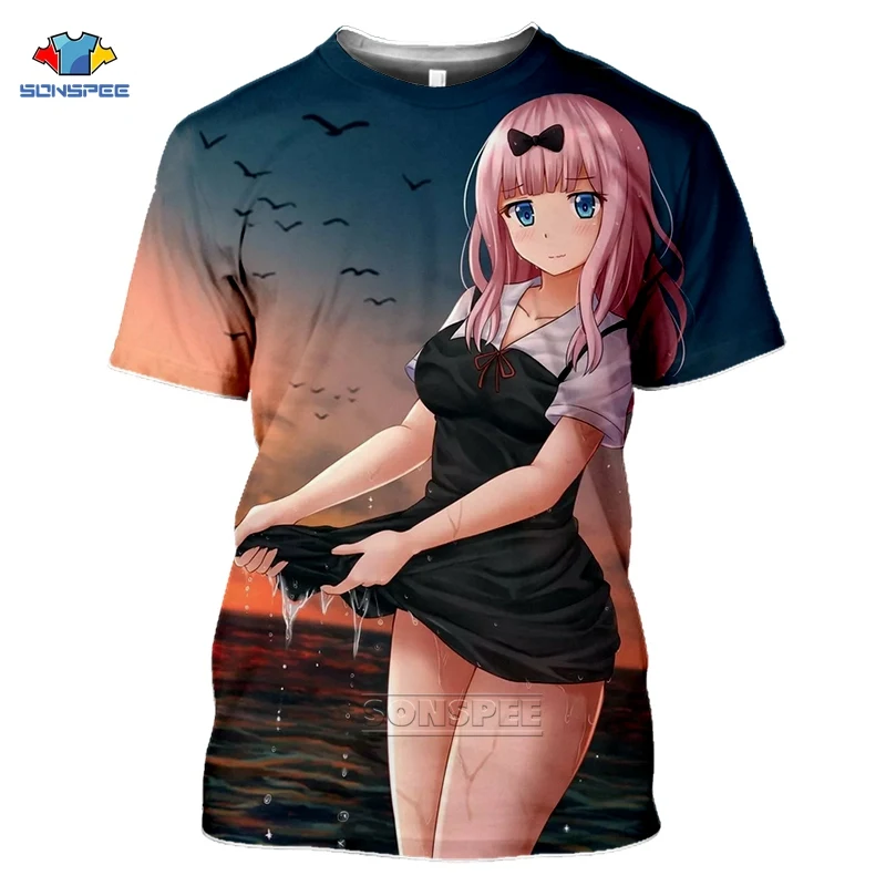 SONSPEE Anime Kaguya Sama Love Is War Sexy Character T Shirt 3D Print Men Women Summer Short Sleeve Casual Streetwear Tops F63
SONSPEE Anime Kaguya Sama Love Is War Sexy Character T Shirt 3D Print Men Women Summer Short Sleeve Casual Streetwear Tops F63