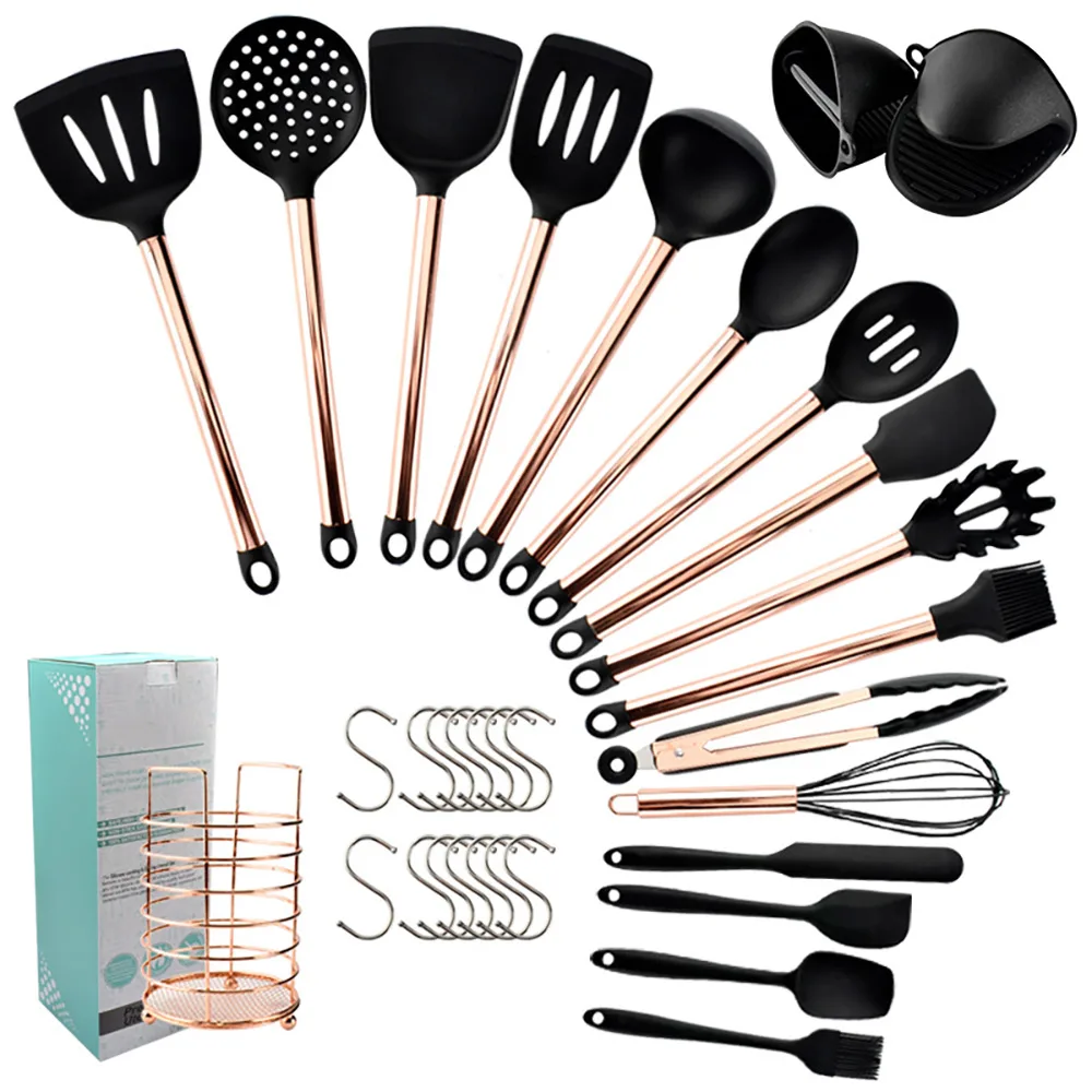 High Temperature Resistant Kitchen Utensils Set BBQ Tool Set Kitchen Utensils Set Non-stick Cookware Silicone Cookware Set
High Temperature Resistant Kitchen Utensils Set BBQ Tool Set Kitchen Utensils Set Non-stick Cookware Silicone Cookware Set