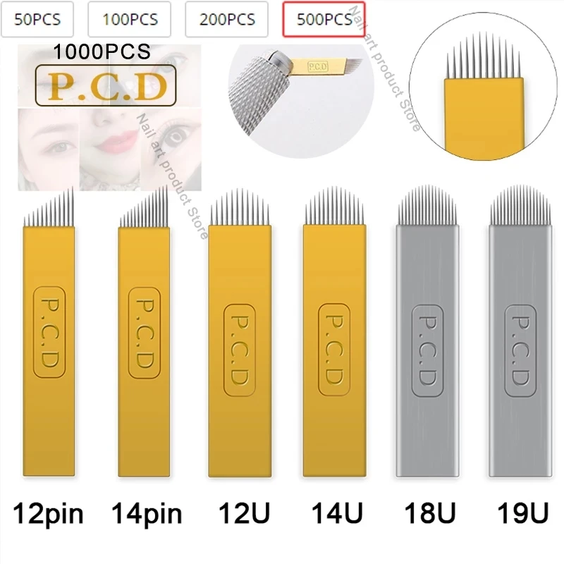 100/200/500/1000pcs nano blade lamina Microblading Needle 12/14/12u/14u Microblading Embroidery Pernement Makeup eyebrow Device
100/200/500/1000pcs nano blade lamina Microblading Needle 12/14/12u/14u Microblading Embroidery Pernement Makeup eyebrow Device
