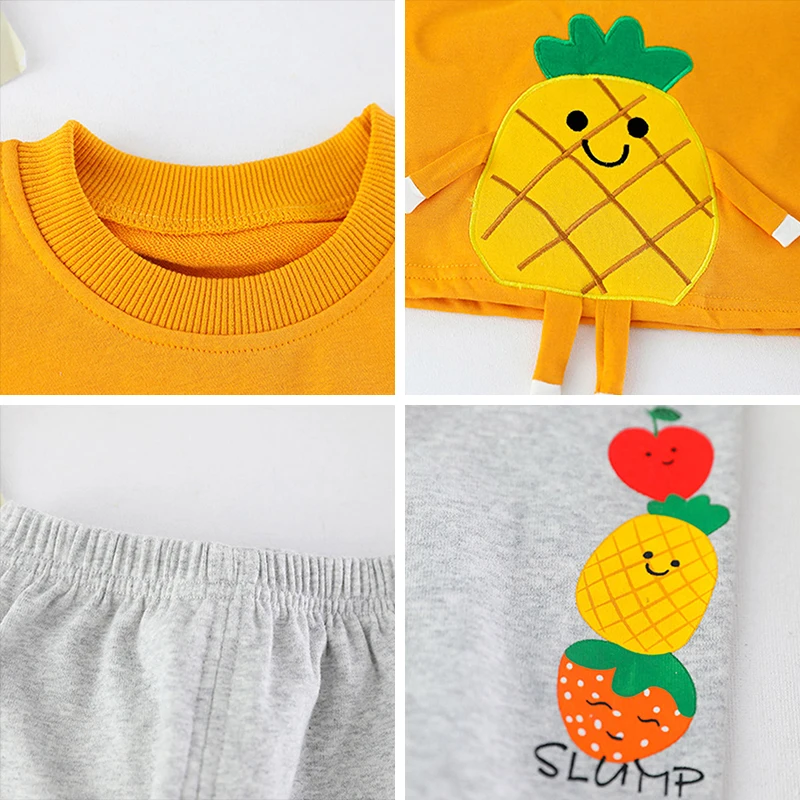 Girls Clothing Sets Toddler Girls Clothes Kids Tracksuit Girl Suit Costume Cute Cartoon Fruit Print Tops and Leggings 0-4Y Grils
Girls Clothing Sets Toddler Girls Clothes Kids Tracksuit Girl Suit Costume Cute Cartoon Fruit Print Tops and Leggings 0-4Y Grils