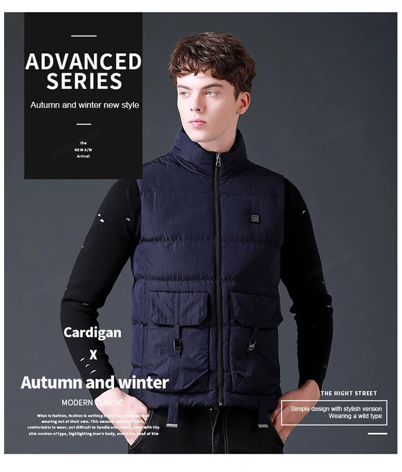 Outdoor Sports Hiking USB Heating Vest Men Women Thermal Winter Smart Warm Jacket Hunting Fishing Graphene Collor Clothing
Outdoor Sports Hiking USB Heating Vest Men Women Thermal Winter Smart Warm Jacket Hunting Fishing Graphene Collor Clothing