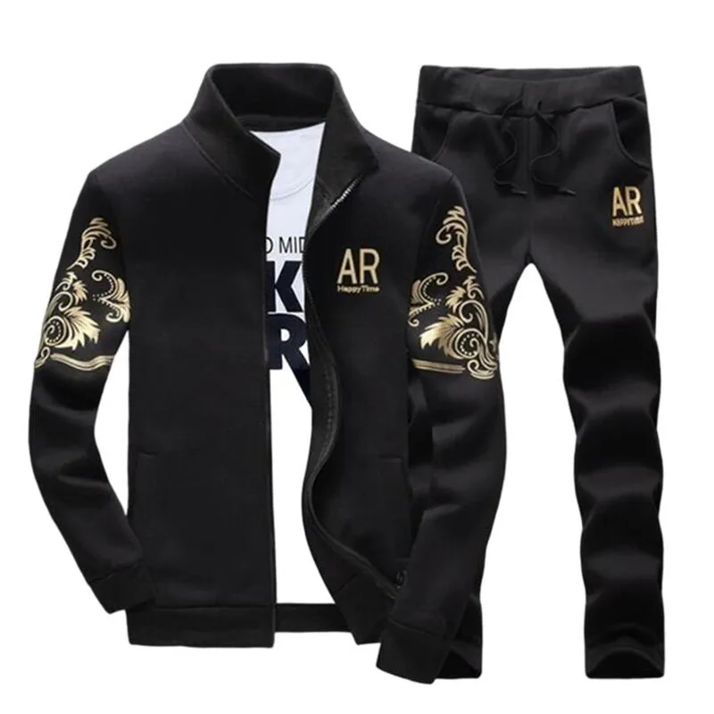 Men's Tracksuit Sportswear Sets Spring Autumn Casual Tracksuits Men 2 Piece Zipper Sweatshirt + Sweatpants Brand Track Suit Set
Men's Tracksuit Sportswear Sets Spring Autumn Casual Tracksuits Men 2 Piece Zipper Sweatshirt + Sweatpants Brand Track Suit Set