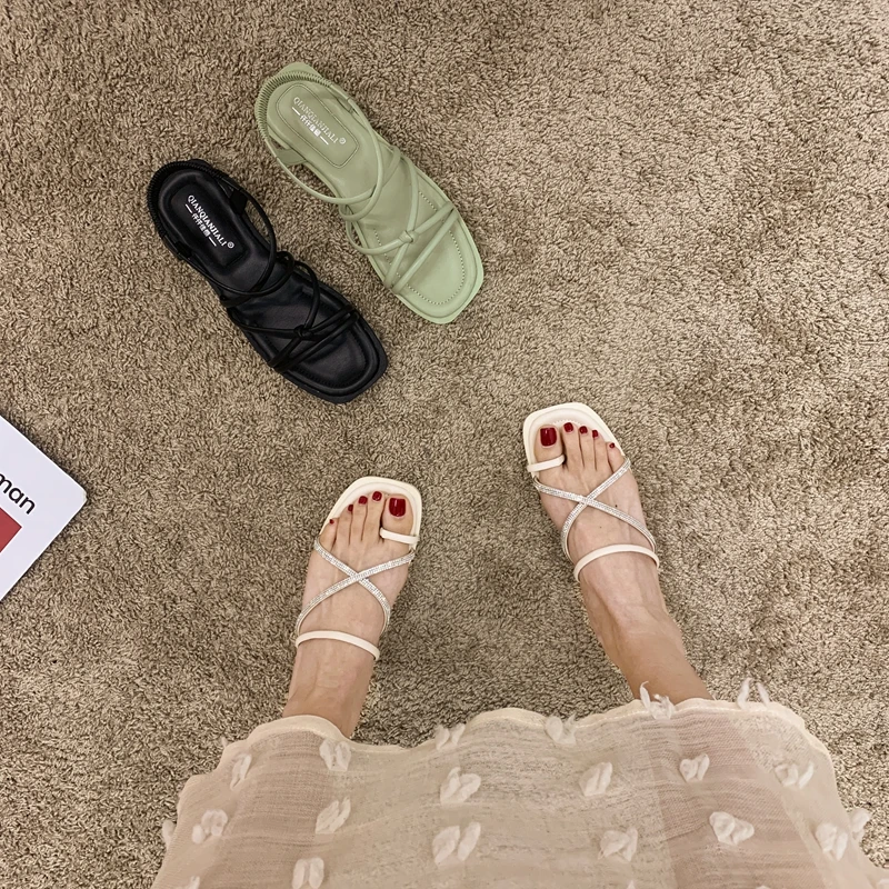 MIYEDA Women Sandals Summer 2021 Female Shoes Woman Crystal Casual Office Lady Flats Handmade Cool Black Women's Slippers
MIYEDA Women Sandals Summer 2021 Female Shoes Woman Crystal Casual Office Lady Flats Handmade Cool Black Women's Slippers