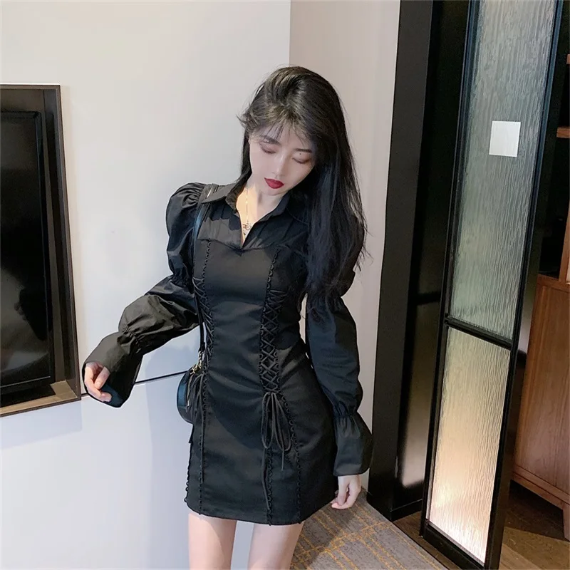 French Sweet Office White Black Elegant Dress 2021autumn Women Bandage Retro Party Mini Dress Lady Designer Dress Women Clothing
French Sweet Office White Black Elegant Dress 2021autumn Women Bandage Retro Party Mini Dress Lady Designer Dress Women Clothing