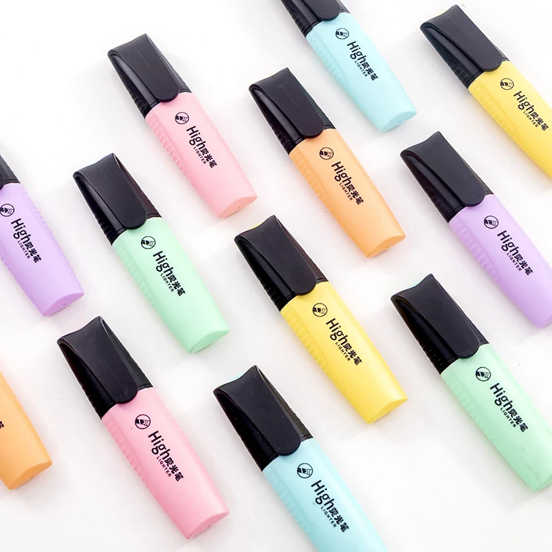 Macaroon цветные мини красочные маркеры пастельные однотекстовые для школы офиса