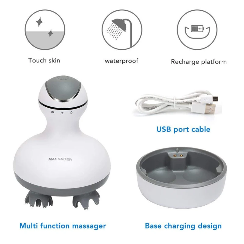 Electric Handheld Head Massager Full Body Scalp Neck Vertebra Back Muscle Relax Deep Tissue Massage Waterproof Health Care tool
Electric Handheld Head Massager Full Body Scalp Neck Vertebra Back Muscle Relax Deep Tissue Massage Waterproof Health Care tool