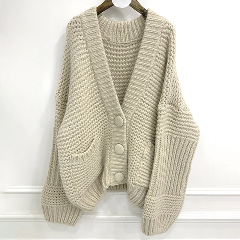 GALCAUR Straight Knitting Cardigan For Women V Neck Long Sleeve Solid Minimalist Sweater Female Korean Fashion New 2021 Autumn
GALCAUR Straight Knitting Cardigan For Women V Neck Long Sleeve Solid Minimalist Sweater Female Korean Fashion New 2021 Autumn