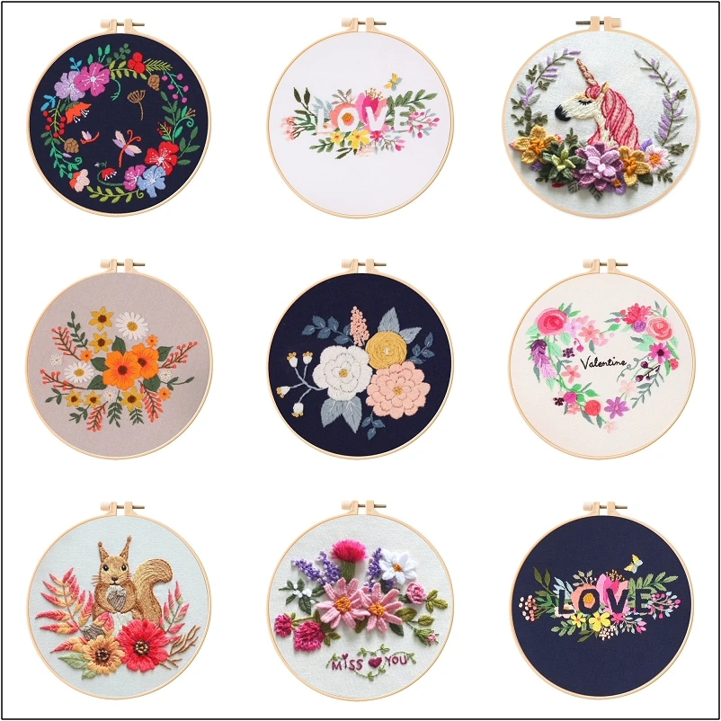 Flowers Embroidery Kit for Beginners Full Range Embroidery Starter Kit Love Gift Cross Stitch Kit Craft Kits English Description
Flowers Embroidery Kit for Beginners Full Range Embroidery Starter Kit Love Gift Cross Stitch Kit Craft Kits English Description