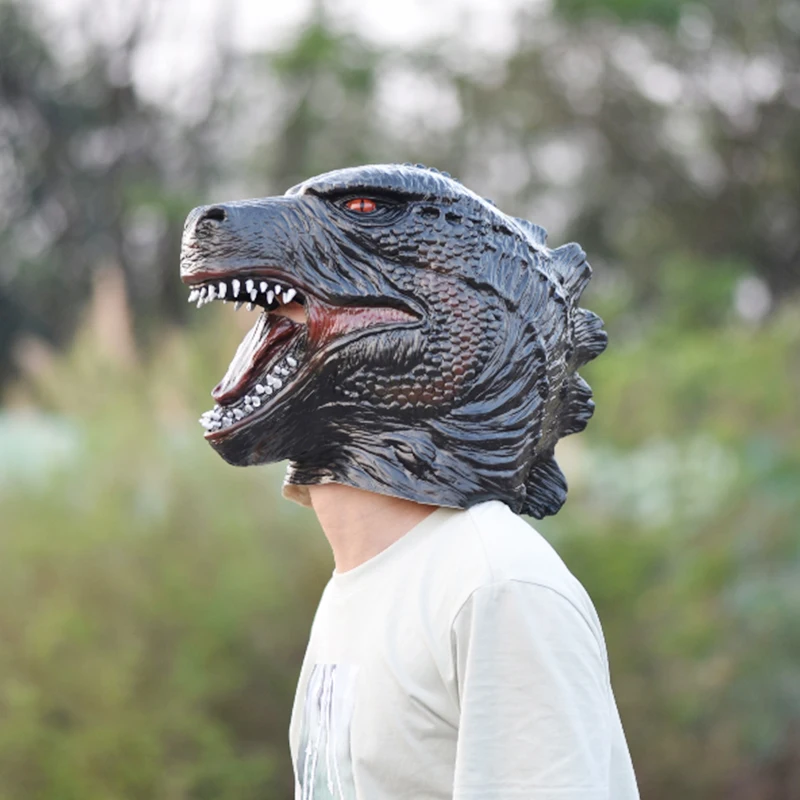 Маска Godzilla Kong научная фантастика латексный полноголовый косплей костюм реквизит