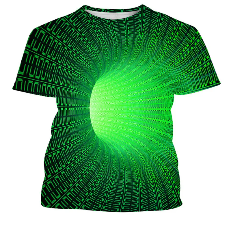 Three-dimensional tunnel graphic T-shirt casual Harajuku top 3D plaid men's T-shirt summer O-neck shirt plus size streetwear
Three-dimensional tunnel graphic T-shirt casual Harajuku top 3D plaid men's T-shirt summer O-neck shirt plus size streetwear
