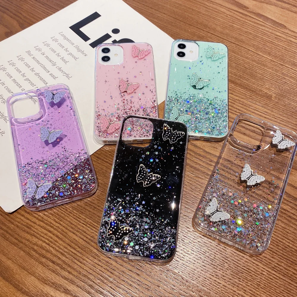3D Butterfly Glitter Transparent Phone Case for IPhone 12 11 Pro Max XS X XR 7 8 6 6S Plus SE 2020 Clear Soft TPU Back Cover
3D Butterfly Glitter Transparent Phone Case for IPhone 12 11 Pro Max XS X XR 7 8 6 6S Plus SE 2020 Clear Soft TPU Back Cover