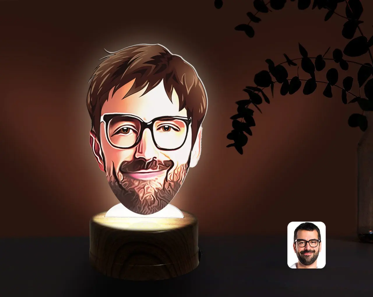Personalized Men 'S Face Caricature Of DECORATIVE 3D TRINKET LED Illuminated Night Lambası-1 Reliable Modern Simple Gift Custom Design moment
Personalized Men 'S Face Caricature Of DECORATIVE 3D TRINKET LED Illuminated Night Lambası-1 Reliable Modern Simple Gift Custom Design moment