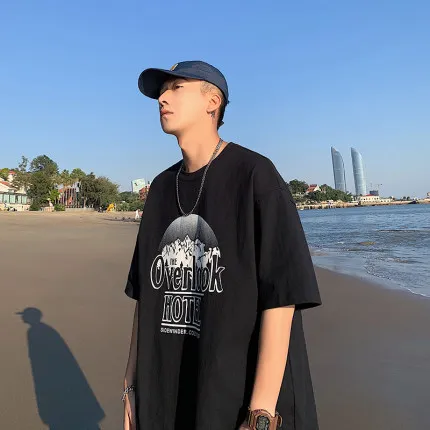 han Men's T-shirt short-sleeved tide brand summer loose t-shirt trend ins wild tide half sleeve
han Men's T-shirt short-sleeved tide brand summer loose t-shirt trend ins wild tide half sleeve