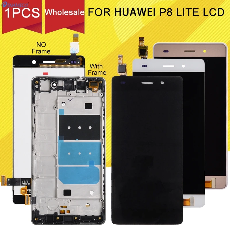 Dinamico 1 шт. для Huawei P8 Lite ЖК дисплей с сенсорной панелью стекло экран дигитайзер