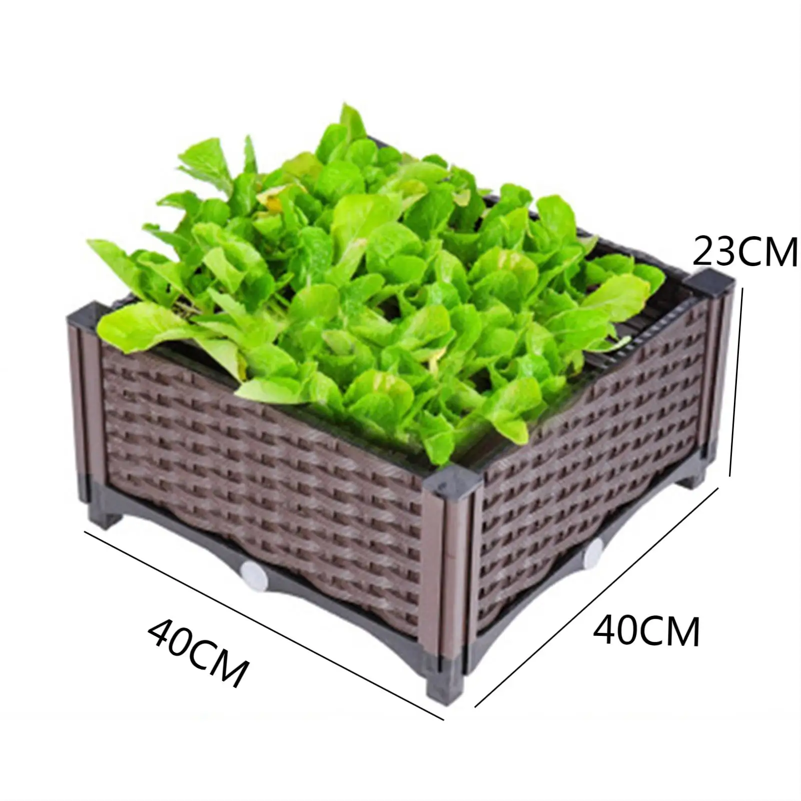 40X40X23cm Breeding Box Nursery Flower Pot Plant Basket Vegetable Flower Multifunctional Container For Outdoor Patios
40X40X23cm Breeding Box Nursery Flower Pot Plant Basket Vegetable Flower Multifunctional Container For Outdoor Patios