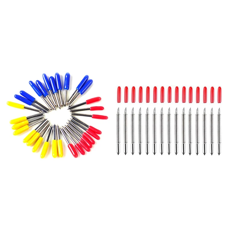 30Pcs 30 45 60 Degree Plotter Cutter Knife Blades with15Pcs 45Degree for Graphtec CB09 Vinyl Cutter Plotter Blades
30Pcs 30 45 60 Degree Plotter Cutter Knife Blades with15Pcs 45Degree for Graphtec CB09 Vinyl Cutter Plotter Blades